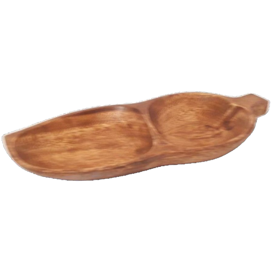 Vintage Houten Borrel Plank Tapas Schaal Snack Schaaltje 1