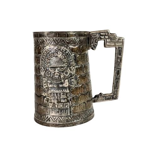 San Judas - Peru - 925 Sterling Zilver - Gegraveerd - Rijkelijk Bewerkt - 60'S