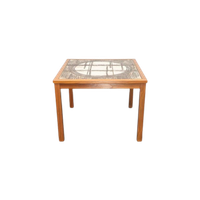 Vintage Salontafel Ox Art 77 Teak Keramiek