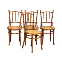 Set Van 4 Originele En Antieke Thonet Bistro Stoelen Met Een Fantastische Uitstraling