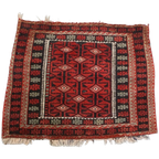 Klein Sierkleedje Met Voornamelijk Rood 65x71cm thumbnail 1