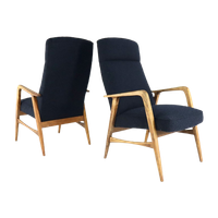 Fauteuil Herenmodel 'duivendrecht Donkerblauw | 1 Stuks Op Voorraad
