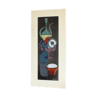 Ceramic Tile Tableau By Capra Italy 1960S