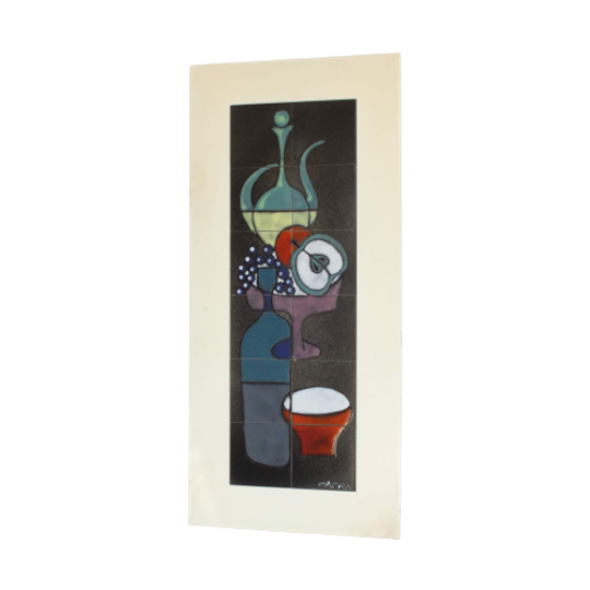 Ceramic Tile Tableau By Capra Italy 1960s 1