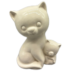 Crème Poes Met Kitten Keramiek thumbnail 1