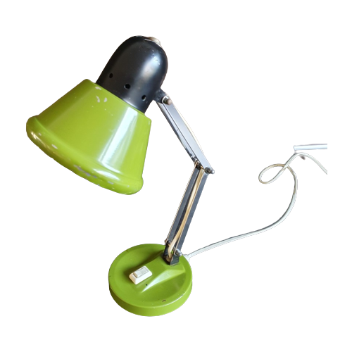 Bureaulamp - Tafellamp - Bedlamp - Groen - Jaren '60/'70