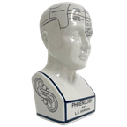 Keramieken 30 Cm Hoge Phrenology Hoofd, 1990’s thumbnail 1