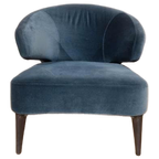 Showroom - Minotti Aston Fauteuil - Groen - Velvet - Design thumbnail 1