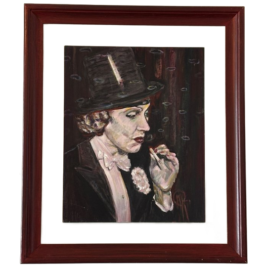 Olieverf Op Paneel Marlene Dietrich 1