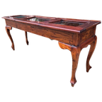 Engelse Vitrine Tafel, Sidetable Met 3 Klepdeuren Afm. thumbnail 1