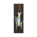 Vintage Zweeds Wandtableau Wandkeramiek thumbnail 1