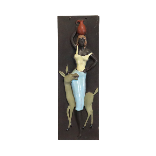 Vintage Zweeds Wandtableau Wandkeramiek 1
