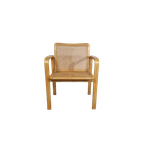 Beech Wood And Webbing Side Chair By Olivo Pietro, Italy, 1970s thumbnail 1