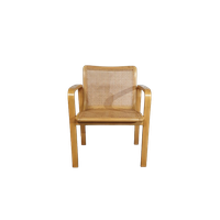 Beech Wood And Webbing Side Chair By Olivo Pietro, Italy, 1970s