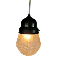 Gispen Stijl - Hanglamp - 'Frosted Glas' - Koper - 60'S