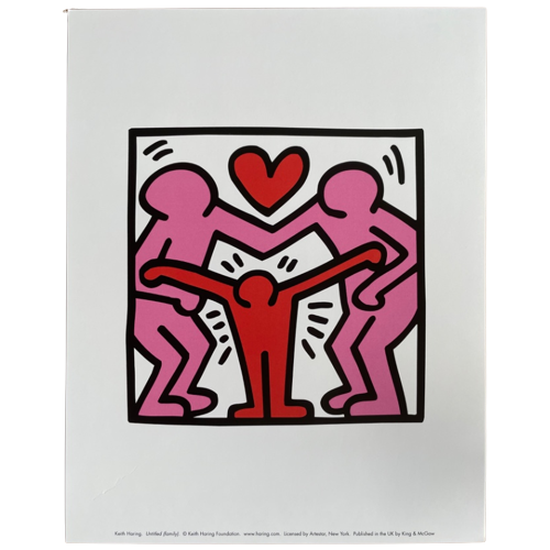 Keith Haring, Untitled Family, Licensed By Artestar Ny, Printed In U.K.