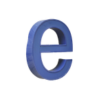 Qd32 – Aluminium – Metalen – Letter E thumbnail 1