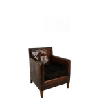 Prachtige Leren Clubfauteuil – Jaren 30 thumbnail 1