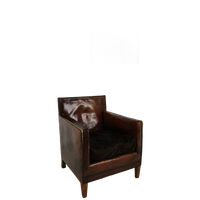 Prachtige Leren Clubfauteuil – Jaren 30