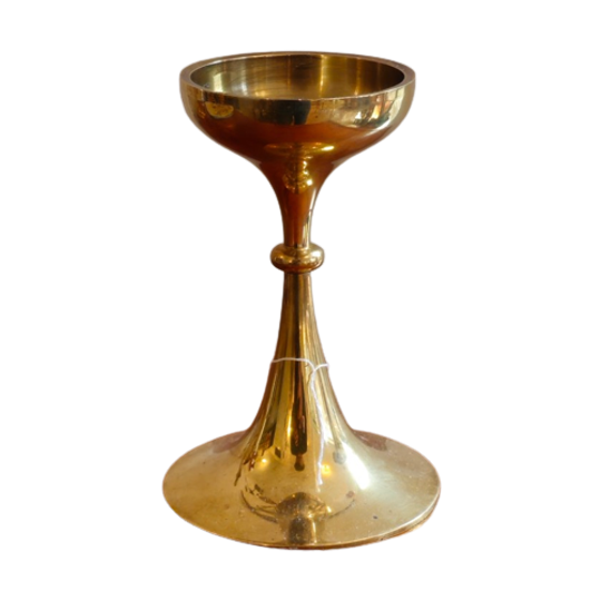 Mooie Vintage Messing Kandelaar Kaarsenhouder Denemarken | Kerst 1