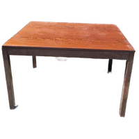 Vintage Wenge Eettafel Uitschuifbaar.