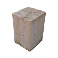 Zuil Van Gebruikt Steigerhout