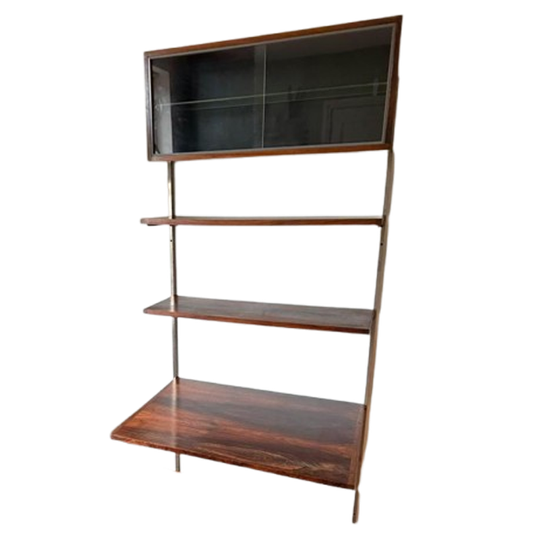 Pastoe Wandsysteem Met Bureau In Palissander 1960s 1