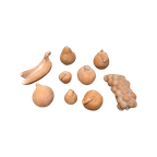 9 Stuks Aardewerk Fruit - Terracotta - Sierfruit thumbnail 1