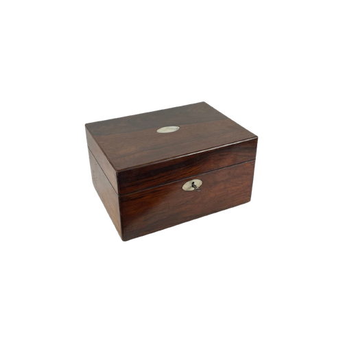19Th C Fine English Mahogany Fineer Writing Box - 100% Complete + Secret Drawers