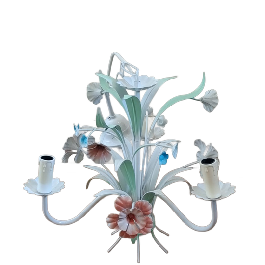 Prachtige Franse Vintage Kroonluchter🔹shabby Chic Juweeltje 1