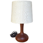 Vintage Teak Houten Tafellamp Van Domus thumbnail 1