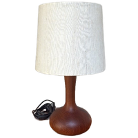 Vintage Teak Houten Tafellamp Van Domus