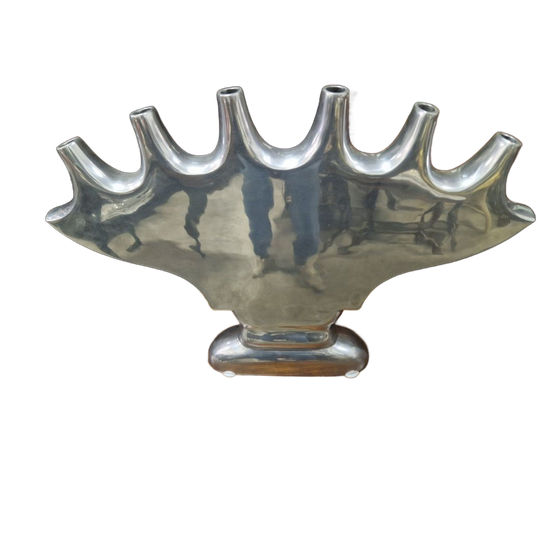 Prachtige Zilverkleurige Vaas 48x67 1