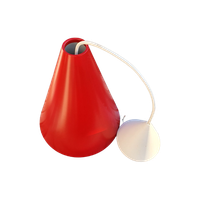 Vintage - Hanglamp - Kegelvorm - Rood - IKEA