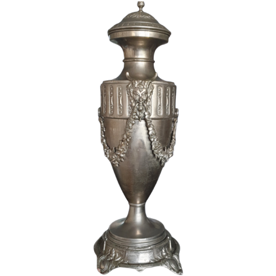 Indrukwekkende Art Deco Dekselvaas Met Goddelijk Figuur 1