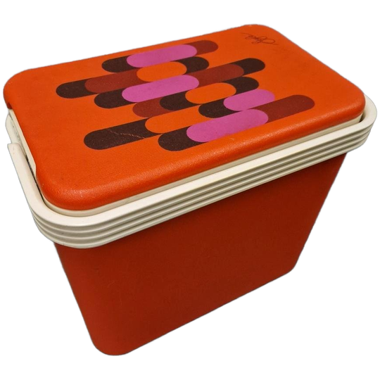 Vintage Koelbox Spaceage Jaren 70 Brabantia Stijl Oranje 1