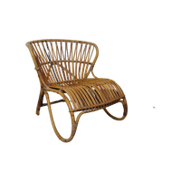 Rattan Loungechair By Rohé, 1950.