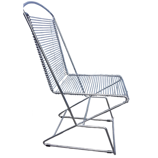 Set Van 4 Metalen Draadstoelen, Jaren 80 1
