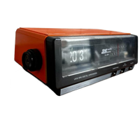Vintage Oranje Flipklok / Wekkerradio Audio Sonic Gl205
