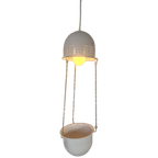 Vintage Woja Design Lamp Met Bloempot. thumbnail 1