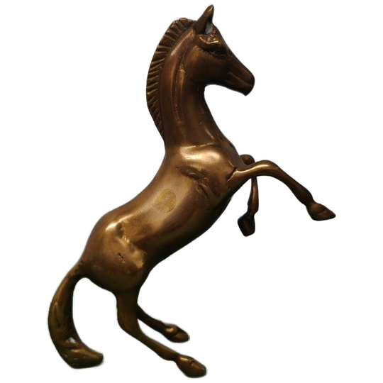 Vintage Messing Beeldje, Messing Beeld Van Paard 1