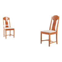 Pair Unique Burl Wood Chairs / Eetkamerstoel / Stoel From Nordiska Kompaniet