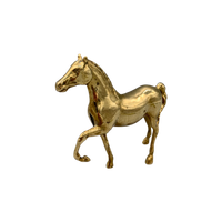 Vintage Massief Messing Paard 60's