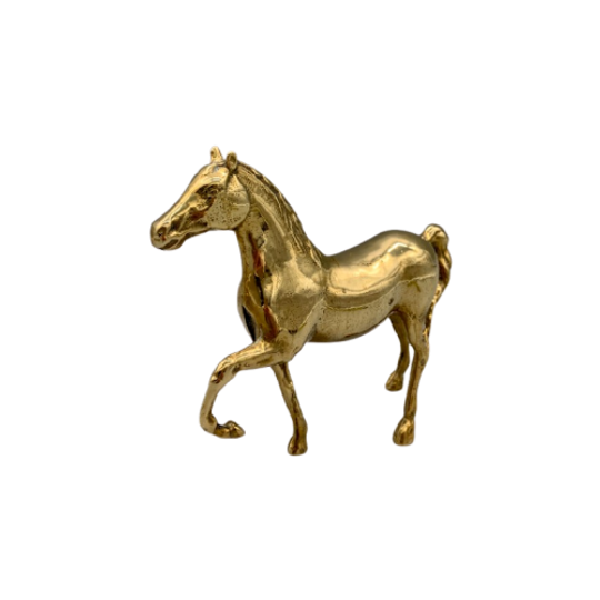 Vintage Massief Messing Paard 60's 1