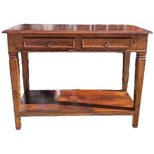 Koloniale Sidetable, Haltafel Afm. 100x40cm En 76cm Hoog. 1