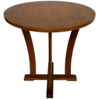 Art Deco Bijzettafel Eiken Jaren 50 Design Minimalisch thumbnail 1