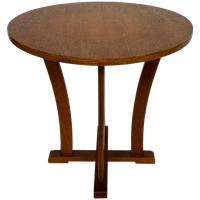 Art Deco Bijzettafel Eiken Jaren 50 Design Minimalisch
