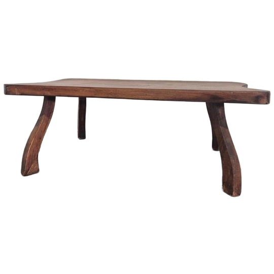 Vintage Brutalist Boomstam Tafeltje Organisch 1