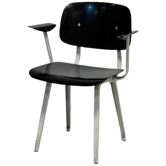 Revolt Eettafelstoel Friso Kramer Ahrend Vintage Stoel Zwart 1