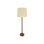 Teakhouten Deens Design Lamp Domus Met Kap, Vloerlamp thumbnail 1